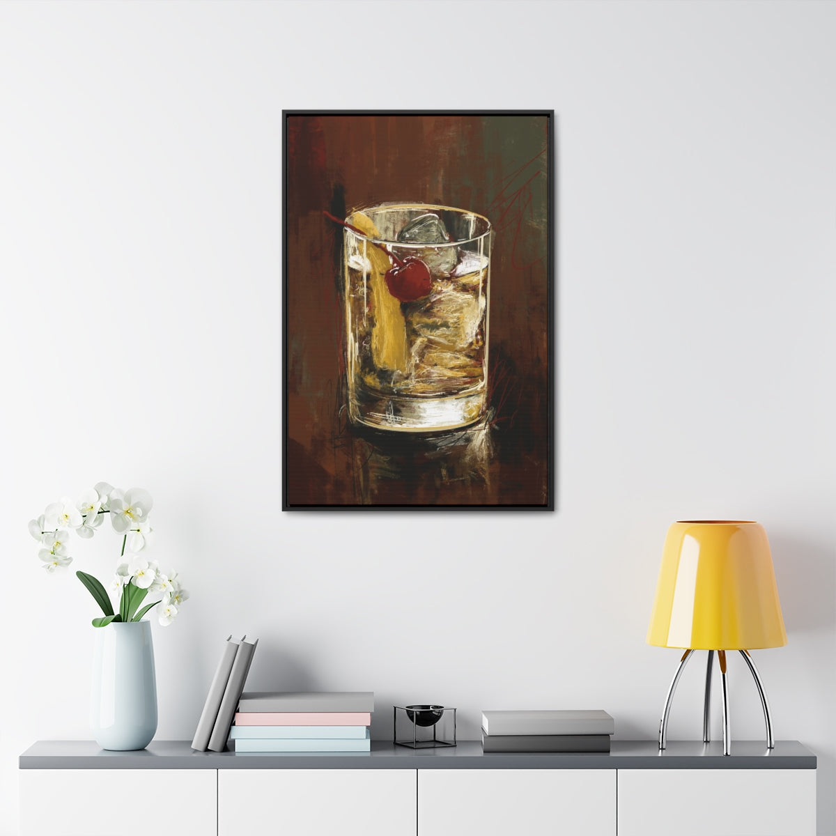 Old Fashion -  Gallery Wrapped Print with Black Frame