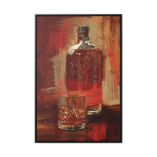 Frontier Pour - Gallery Wrapped Print with Black Frame