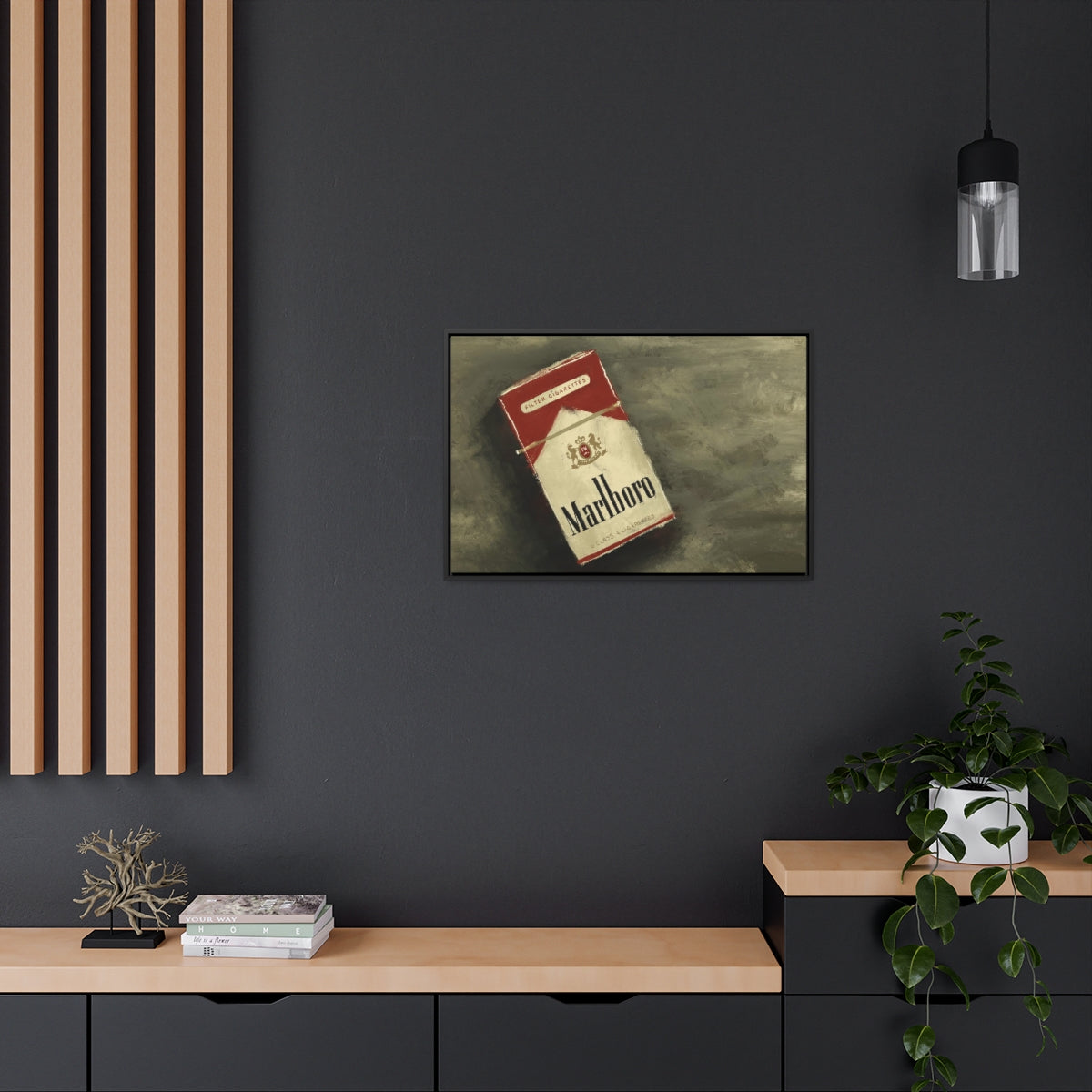 Vintage Reds - Gallery Wrapped Canvas with Black Frame