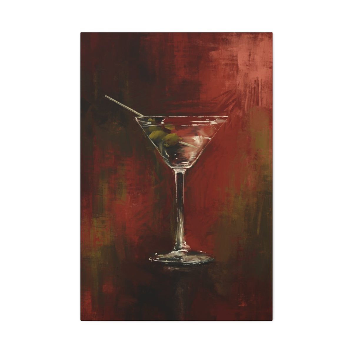 Martini Time - Satin Canvas Print