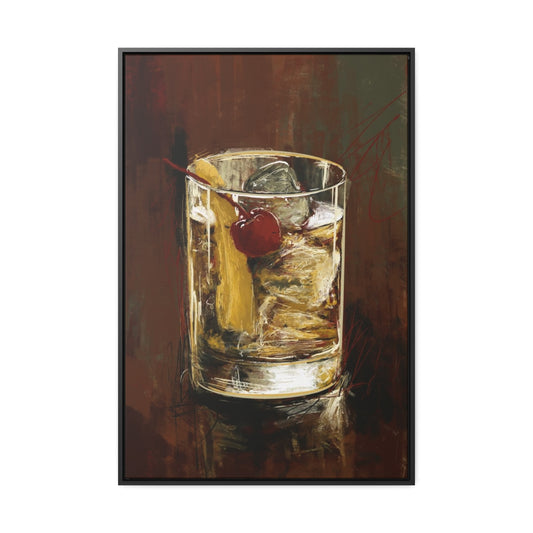 Old Fashion -  Gallery Wrapped Print with Black Frame