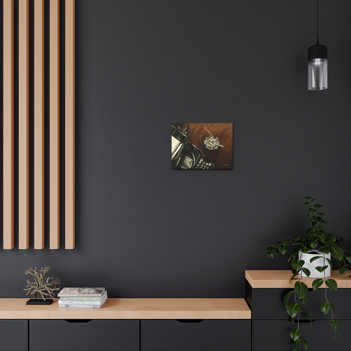 Midnight Inspiration - Satin Canvas Print