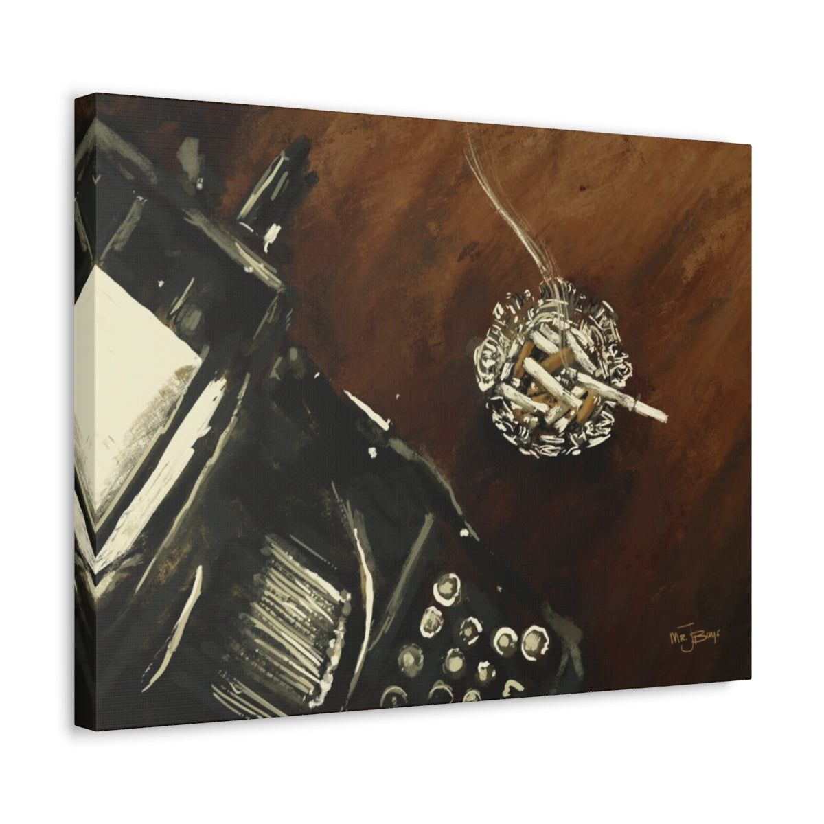 Midnight Inspiration - Satin Canvas Print