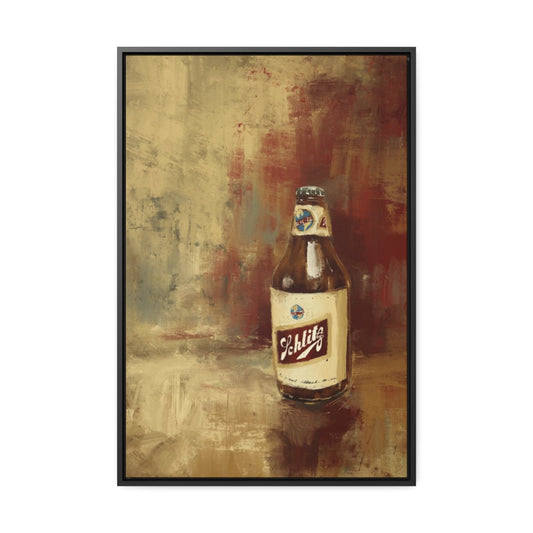 Last Call Legend – Vintage Bottle Print with Black Frame