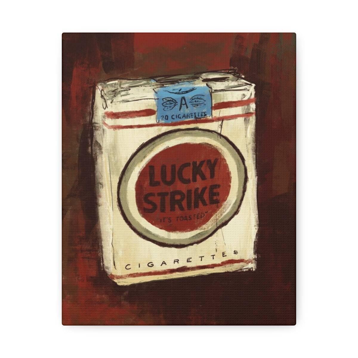 Lucky Burn – Vintage-Inspired Canvas Print