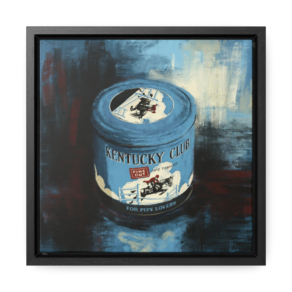 Gentlemen’s Vice – Retro Tin-Inspired Framed Canvas
