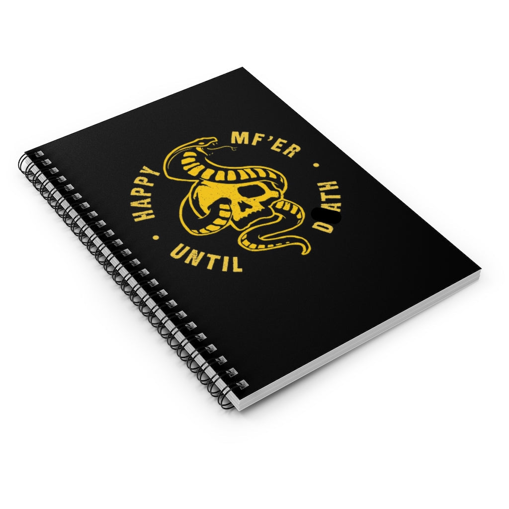 Happy ‘Til the End – Skull & Snake Notebook
