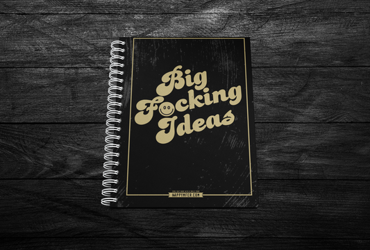 Big F’n Ideas Notebook – Matte Black