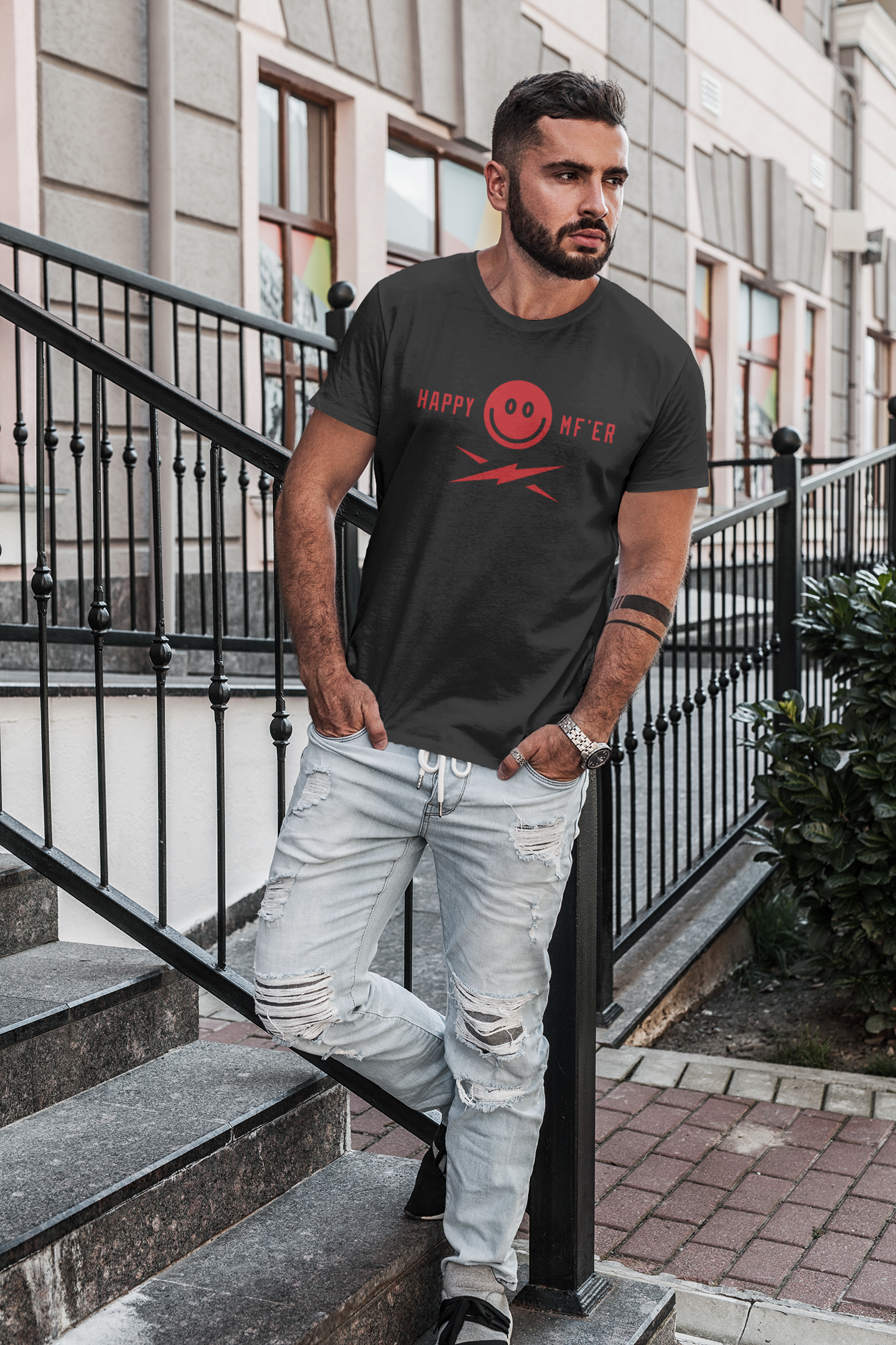 Happy M.F. Bolt Tee